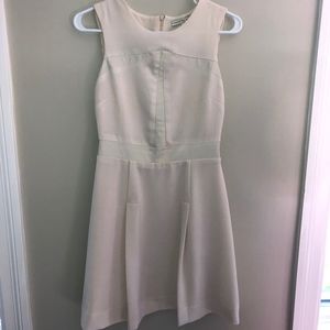 Search For Sanity, Creme Dress with Fo-Leather